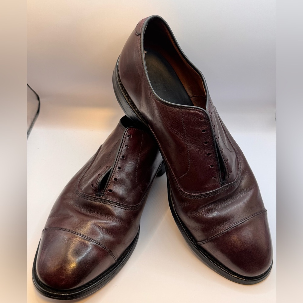 Allen Edmonds Park Avenue 5875 Merlot Leather Cap Toe Oxford Size 10